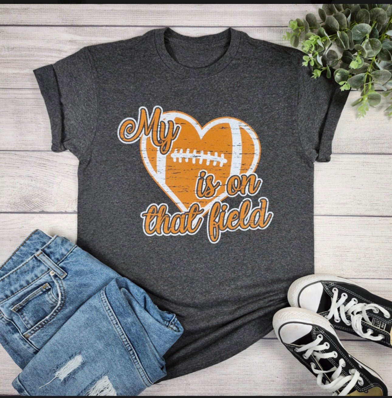 My Heart Is On That Field Football T-shirt